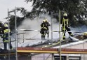 Dachstuhlbrand Koeln Poll Geislarerstr P423